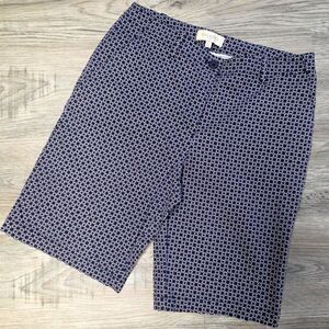 Talbots Geometric Print Bermuda Length Shorts Size 6